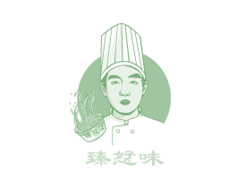 臻恏味 第30类小食配料商标图样