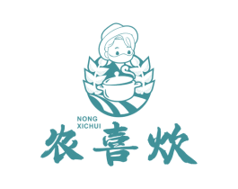 农喜炊 第30类小食配料商标图样