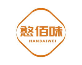憨佰味 第30类小食配料商标图样