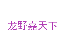 龙野嘉天下 第25类服装鞋帽商标图样