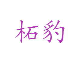 柘豹 第25类服装鞋帽商标图样