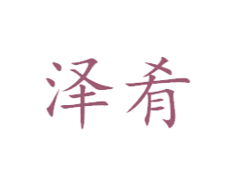 泽肴 第25类服装鞋帽商标图样