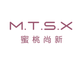 M.T.S.X 蜜桃尚新 第25类服装鞋帽商标图样