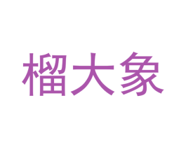榴大象 第30类小食配料商标图样