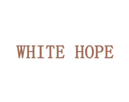 WHITE HOPE 第25类服装鞋帽商标图样