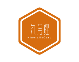 九尾鲤 NINETAILSCARP 第25类服装鞋帽商标图样