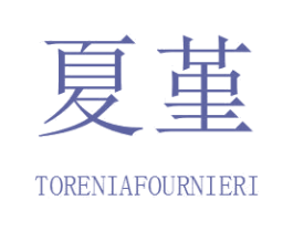 夏堇 TORENIAFOURNIERI 第24类布料床单商标图样