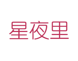 星夜里 第25类服装鞋帽商标图样