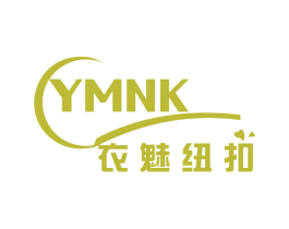 YMNK 衣魅纽扣 第25类服装鞋帽商标图样