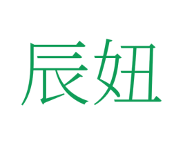 辰妞 第25类服装鞋帽商标图样