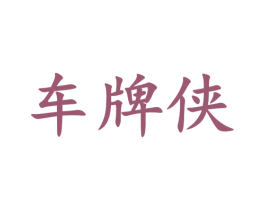 车牌侠 第41类教育娱乐商标图样