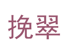 挽翠 第14类珠宝钟表商标图样