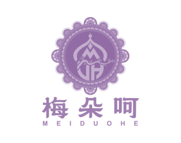 梅朵呵 第25类服装鞋帽商标图样