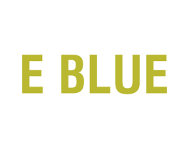 E BLUE 第25类服装鞋帽商标图样