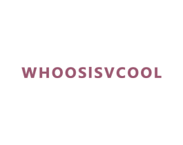 WHOOSISVCOOL 第25类服装鞋帽商标图样