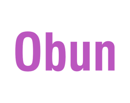OBUN 第25类服装鞋帽商标图样