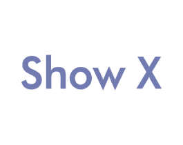 SHOW X 第25类服装鞋帽商标图样