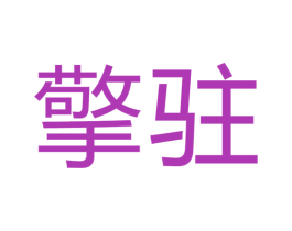擎驻 第18类皮革箱包商标图样