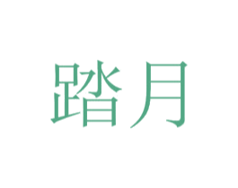 踏月 第25类服装鞋帽商标图样