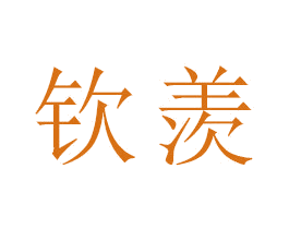 钦羡 第18类皮革箱包商标图样
