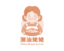 潮汕姥姥 第30类小食配料商标图样