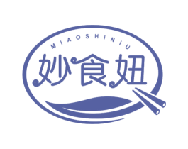 妙食妞 第30类小食配料商标图样