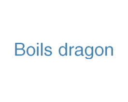 BOILSDRAGON 第28类体育玩具商标图样