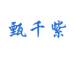 甄千紫 第25类服装鞋帽商标图样