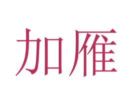 加雁 第14类珠宝钟表商标图样
