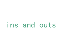 INS AND OUTS 第25类服装鞋帽商标图样