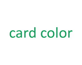 CARD COLOR 第3类化妆品商标图样