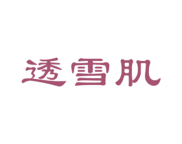 透雪肌 第3类化妆品商标图样