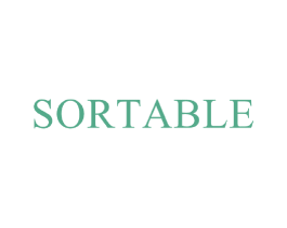 SORTABLE 第3类化妆品商标图样