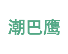 潮巴鹰 第25类服装鞋帽商标图样