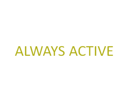 ALWAYS ACTIVE 第3类化妆品商标图样