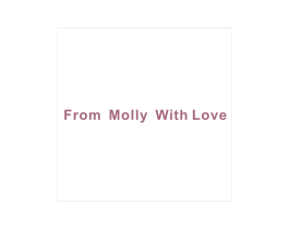 FROM MOLLY WITH LOVE 第3类化妆品商标图样