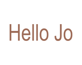 HELLO JO 第3类化妆品商标图样
