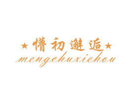 懵初邂逅 第25类服装鞋帽商标图样
