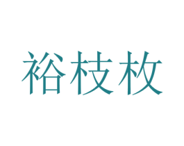 裕枝枚 第25类服装鞋帽商标图样
