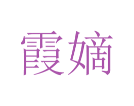 霞嫡 第25类服装鞋帽商标图样