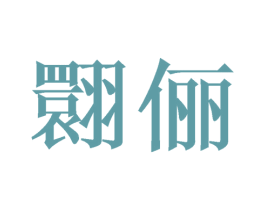 翾俪 第26类花边配饰商标图样