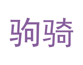 驹骑 第25类服装鞋帽商标图样