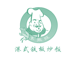李振旺港式铁板炒饭 第30类小食配料商标图样
