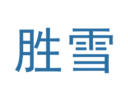 胜雪 第18类皮革箱包商标图样