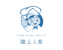 馋上人家 第43类餐饮酒店商标图样