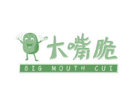 大嘴脆 BIG MOUTH CUI 第30类小食配料商标图样