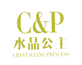 水晶公主  CRYSTALLINE PRINCESS C&P 第24类布料床单商标图样