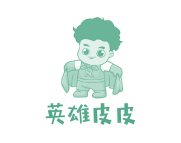 英雄皮皮 第30类小食配料商标图样