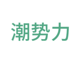 潮势力 第22类绳网袋篷商标图样