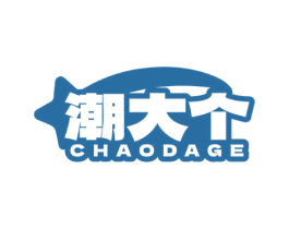 潮大个 第25类服装鞋帽商标图样